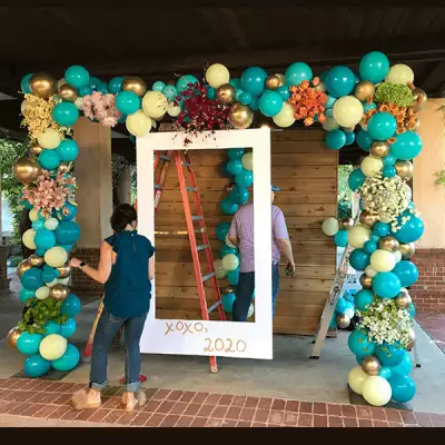 organic balloon decorations -